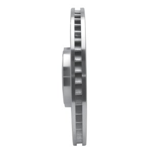 Jaguar XKR Brake Rotor (1) - Front Left - R1 Concepts - Drilled & Slotted - Silver - `08-`09